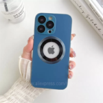 Navy-Blue-Coque-iPhone-14-PRO-MAX-MagnetiqueMagsafe-LENS-Protector-Filtre-Poussiere-Galvanisee-1