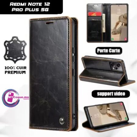 CUIR PREMUIM Etui Redmi12Pro