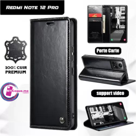 CUIR PREMUIM Etui Redmi12Pro