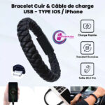 Bracelet Perle Câble USB